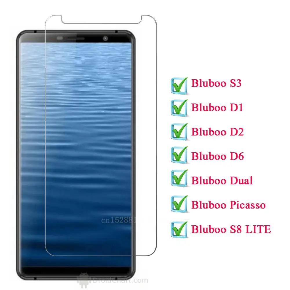 Закаленное стекло для Bluboo S3 D1 D2 D6 Dual Picasso S8 Plus Защитная пленка экрана мобильный