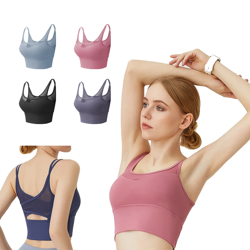 Sexy Sports Bra Women Breathable Lingerie Anti-sweat Shockproof Padded Yoga Top Athletic Gym Running Fitness Workout Sport Top
Sexy Sports Bra Women Breathable Lingerie Anti-sweat Shockproof Padded Yoga Top Athletic Gym Running Fitness Workout Sport Top