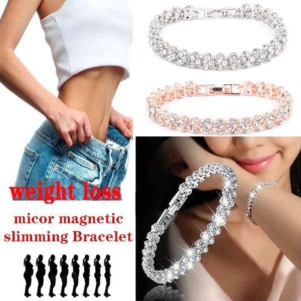 Exquisite Fashion Women Diamond Bracelet Gold and Silver Rose Gold Bracelet Weight Loss Magnetic Therapy Bracelet Health Jewelry
Exquisite Fashion Women Diamond Bracelet Gold and Silver Rose Gold Bracelet Weight Loss Magnetic Therapy Bracelet Health Jewelry
