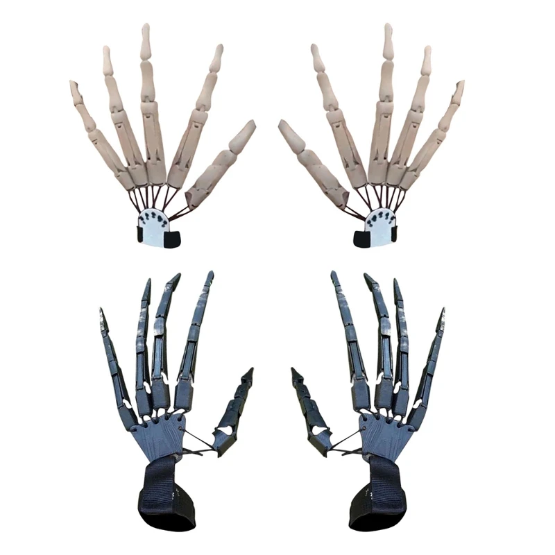 1 Pair Creative 3D Printed Halloween Articulated Fingers Flexible Joint Claw 
1 Pair Creative 3D Printed Halloween Articulated Fingers Flexible Joint Claw