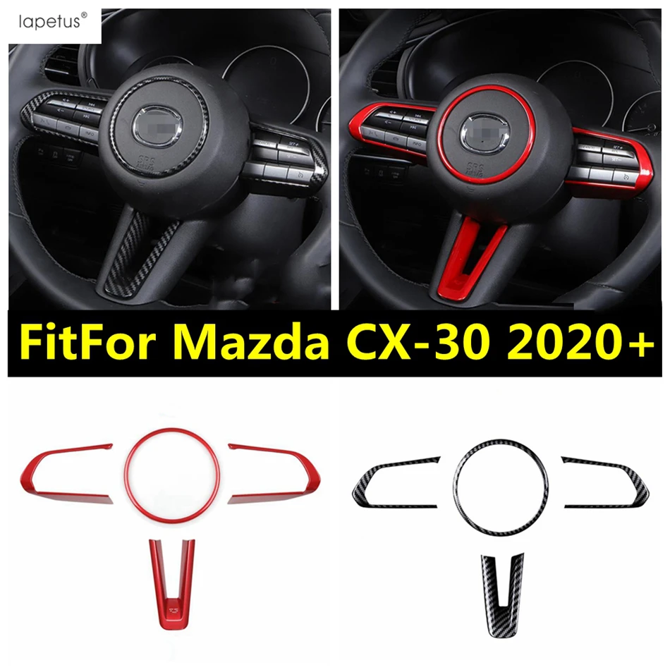 Car Steering Wheel Gear Button Decoration Cover Kit Trim For Mazda CX-30 2020 2021 2022 Carbon Fiber / Red Accessories Interior
Car Steering Wheel Gear Button Decoration Cover Kit Trim For Mazda CX-30 2020 2021 2022 Carbon Fiber / Red Accessories Interior