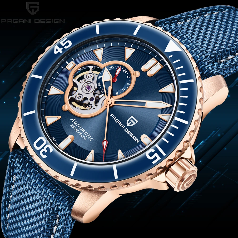PAGANI DESIGN New Men Mechanical Watch Luxury Sapphire Glass Watch Men's Waterproof Stainless Steel Automatic Watch Reloj Hombre
PAGANI DESIGN New Men Mechanical Watch Luxury Sapphire Glass Watch Men's Waterproof Stainless Steel Automatic Watch Reloj Hombre