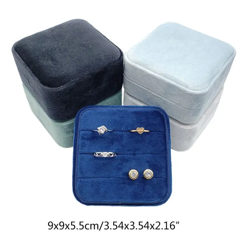 Velvet Ring Box,Square Vintage Wedding Ceremony Ring Box with Detachable Lid, Engagement Ring Box Holder,Valentine's Day
Velvet Ring Box,Square Vintage Wedding Ceremony Ring Box with Detachable Lid, Engagement Ring Box Holder,Valentine's Day