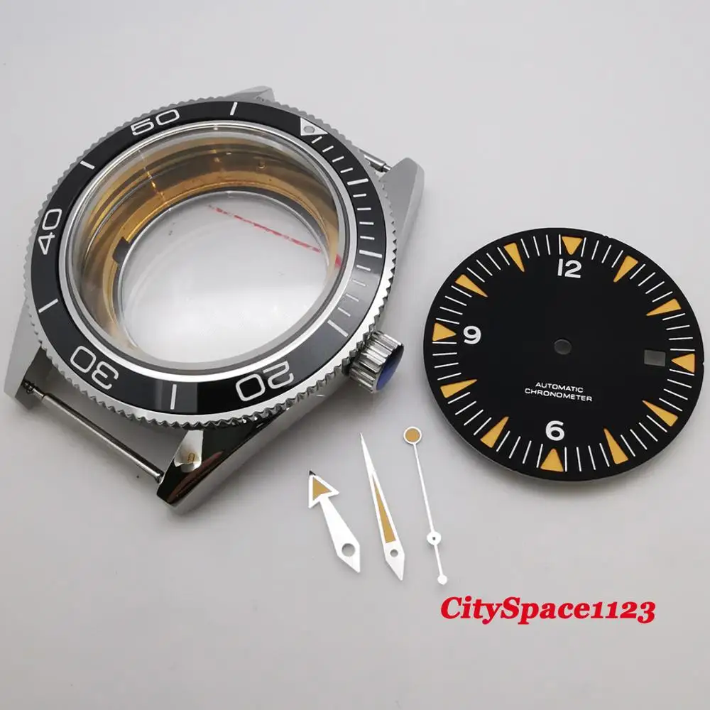 Чехол для часов с керамическим циферблатом, подходит для ETA 2836 Miyota 8205/8215 DG 2813, 41 мм
Чехол для часов с керамическим циферблатом, подходит для ETA 2836 Miyota 8205/8215 DG 2813, 41 мм