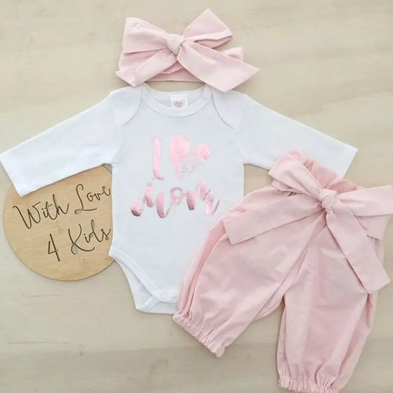 Newborn Kid Baby Girl 3pcs Clothes Jumpsuit Romper Bodysuit +Leggings Outfit Set 0-24M 
Newborn Kid Baby Girl 3pcs Clothes Jumpsuit Romper Bodysuit +Leggings Outfit Set 0-24M