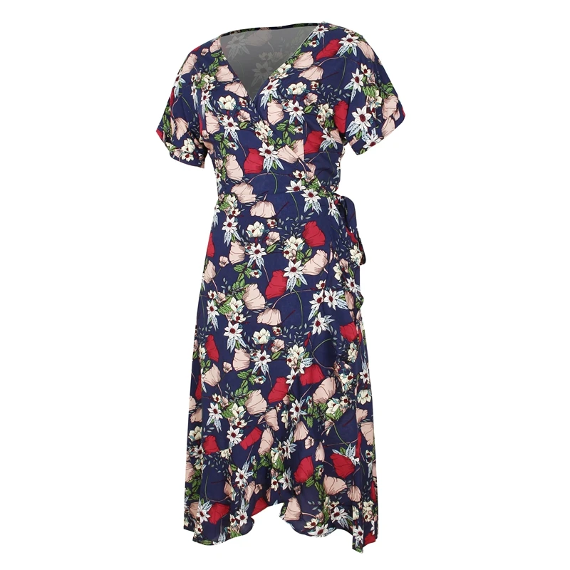 Sashes Asymmetrical Ruffle Deep V-Neck Dress Summer Floral Women Dress Sundress Bohemian Midi Dresses
Sashes Asymmetrical Ruffle Deep V-Neck Dress Summer Floral Women Dress Sundress Bohemian Midi Dresses