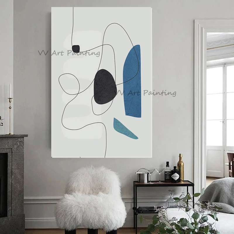The Creative Handmade Modern Abstract Oil Painting On Canvas Color Geometric Oil Painting Living Room Decoration Line Drawing
The Creative Handmade Modern Abstract Oil Painting On Canvas Color Geometric Oil Painting Living Room Decoration Line Drawing
