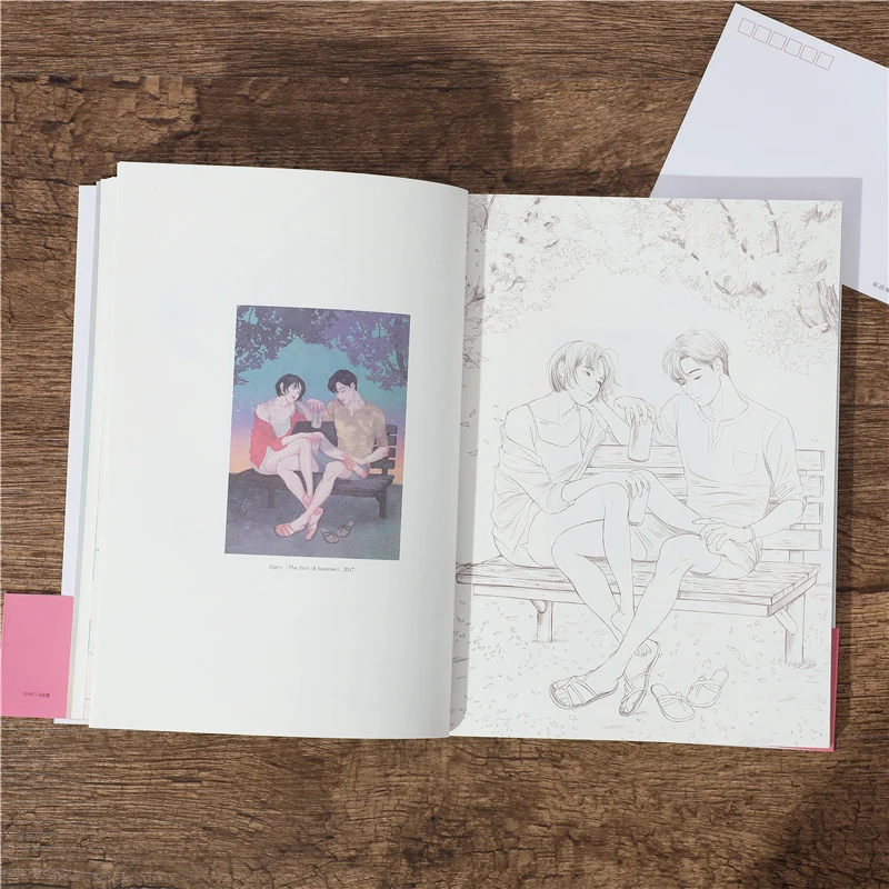Книга-раскраска в Корейском стиле с функцией снятия стресса книга про живопись