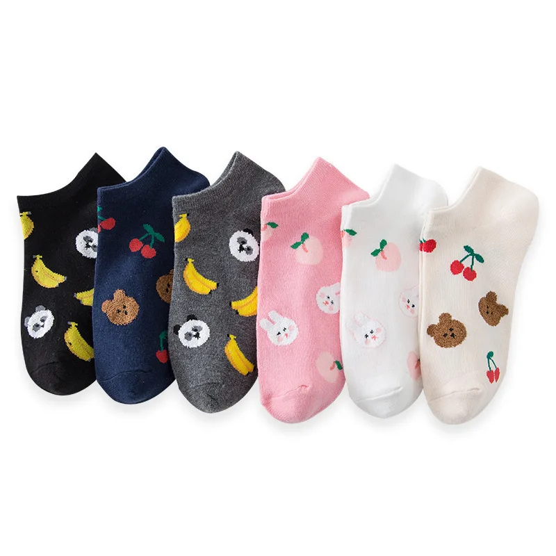 Cartoon Fruit Pattern Women's Socks Female Cotton Shallow Mouth Boat Sock Girls Ins Trendy Ladies Summer Thin Spring And Summer
Cartoon Fruit Pattern Women's Socks Female Cotton Shallow Mouth Boat Sock Girls Ins Trendy Ladies Summer Thin Spring And Summer