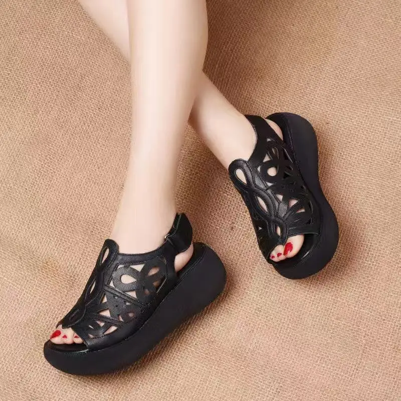 Women Sandals Soft Leather Wedges Shoes Summer Sandals 2021 Casual Shoes Female Heels Sandals Wedge Sandalias Mujer Flat Shoes
Women Sandals Soft Leather Wedges Shoes Summer Sandals 2021 Casual Shoes Female Heels Sandals Wedge Sandalias Mujer Flat Shoes