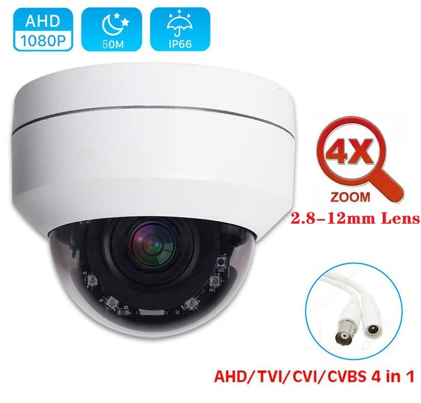Vandal-proof CCTV Analog AHD Camera 1080P 2MP 4X Optical Zoom AHD Camera Analog High Definition Indoor/Outdoor
Vandal-proof CCTV Analog AHD Camera 1080P 2MP 4X Optical Zoom AHD Camera Analog High Definition Indoor/Outdoor