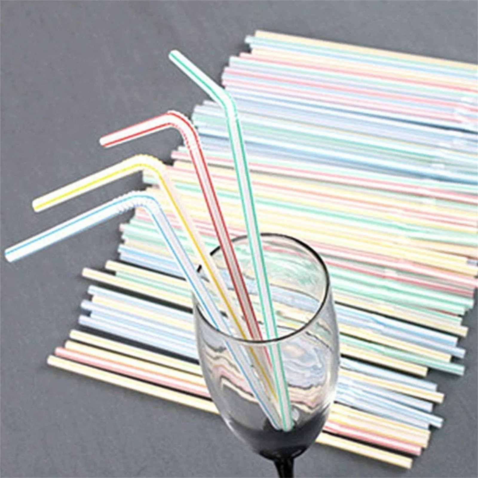 900 Pcs Disposable Plastic Drinking Straws Multi-Colored Striped Bendable Elbow Straws Party Event Alike Supplies Color Random
900 Pcs Disposable Plastic Drinking Straws Multi-Colored Striped Bendable Elbow Straws Party Event Alike Supplies Color Random