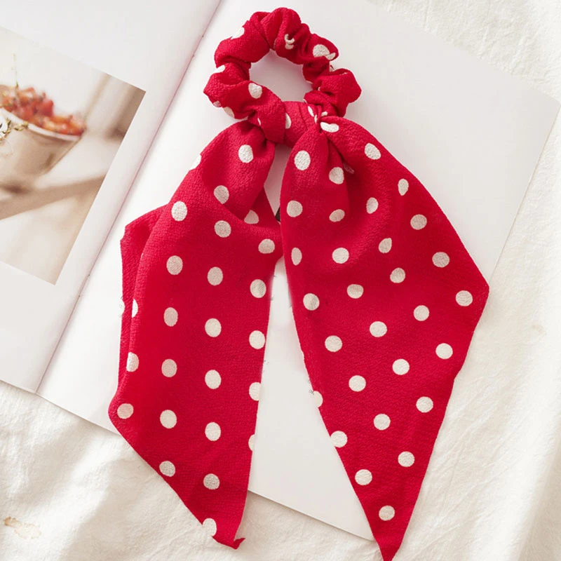 Women Streamers Scrunchies Polka Dot Floral Print Elastic Bow Hair Rope Girl Hair Ties Korean Sweet Hair Accessories Headwear
Women Streamers Scrunchies Polka Dot Floral Print Elastic Bow Hair Rope Girl Hair Ties Korean Sweet Hair Accessories Headwear