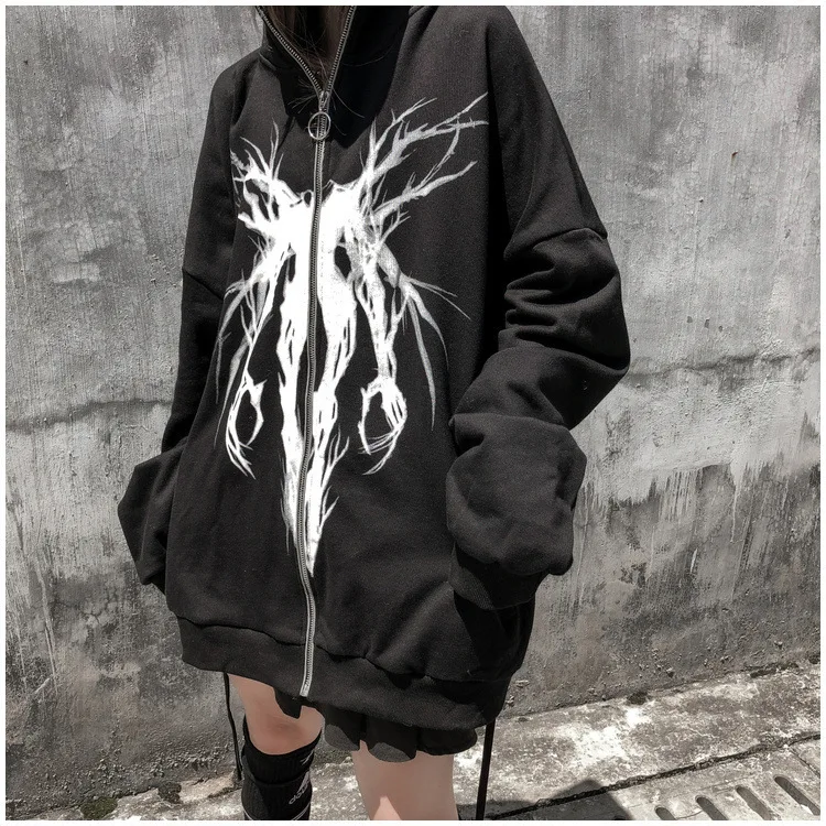 2021 Dark Wind Printed Zipper Open Shirt Couple Sweater Early Autumn Street Casual Loose Plus Size Jacket
2021 Dark Wind Printed Zipper Open Shirt Couple Sweater Early Autumn Street Casual Loose Plus Size Jacket