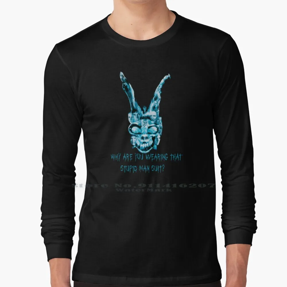 

Donnie Darko футболка из 100% чистого хлопка Донни Дарко фильмы темный черный Банни Джейк