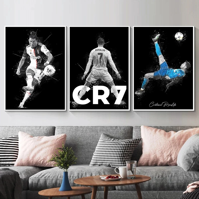 Soccer Footbal Star Posters and Prints Cristiano Ronaldo Figure Painting Canvas Decoration for Home Room Prints Interior Decor
Soccer Footbal Star Posters and Prints Cristiano Ronaldo Figure Painting Canvas Decoration for Home Room Prints Interior Decor