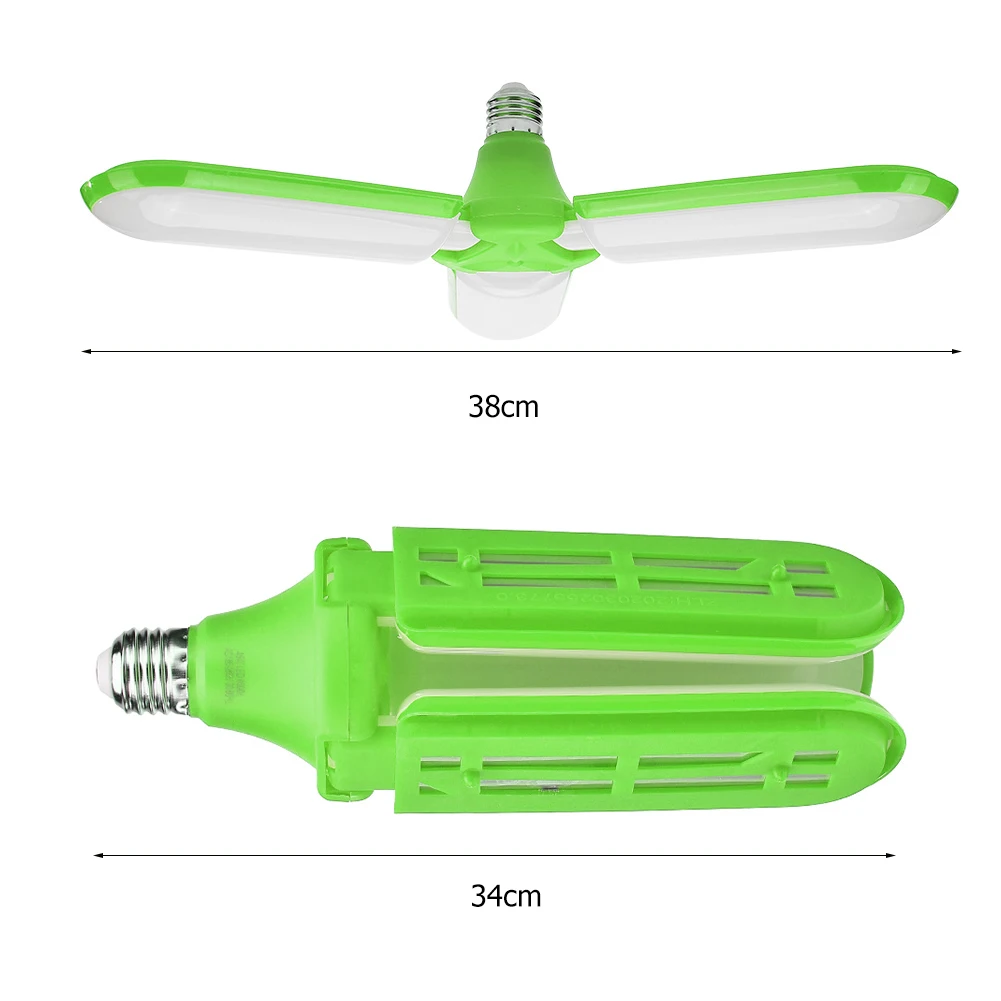 72LED Three-Leaf Deformation Lamps Folding High Power Ceiling Industrial Lights E27 Deformable Garage Lights
72LED Three-Leaf Deformation Lamps Folding High Power Ceiling Industrial Lights E27 Deformable Garage Lights