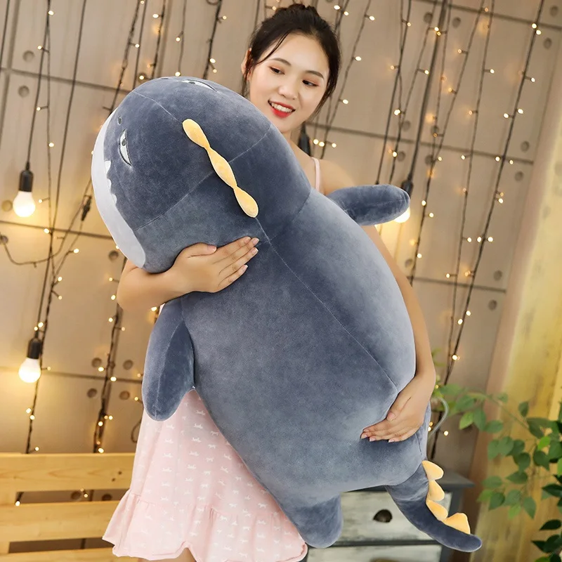 Soft Fat Penguin Shark Seal Plush Toy Stuffed Cartoon Sea Animal Doll Fashion Pillow Kids Girls Christmas Birthday Gift | Игрушки и
