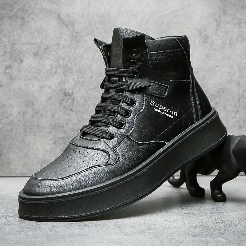Spring/Autumn High Quality Breathable Youth Skateboard Shoes High-top Mens Casual Shoes Real Leather Casual Shoes Men Sneakers
Spring/Autumn High Quality Breathable Youth Skateboard Shoes High-top Mens Casual Shoes Real Leather Casual Shoes Men Sneakers