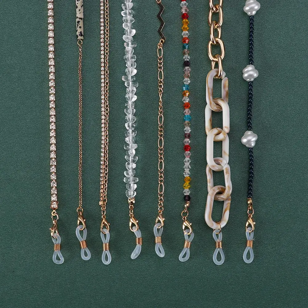 Eyewear Accessories Mask Chains Glasses Strap Rhinestones Sunglasses Holder Necklace Mask Lanyard Metal Eyeglass Chains
Eyewear Accessories Mask Chains Glasses Strap Rhinestones Sunglasses Holder Necklace Mask Lanyard Metal Eyeglass Chains