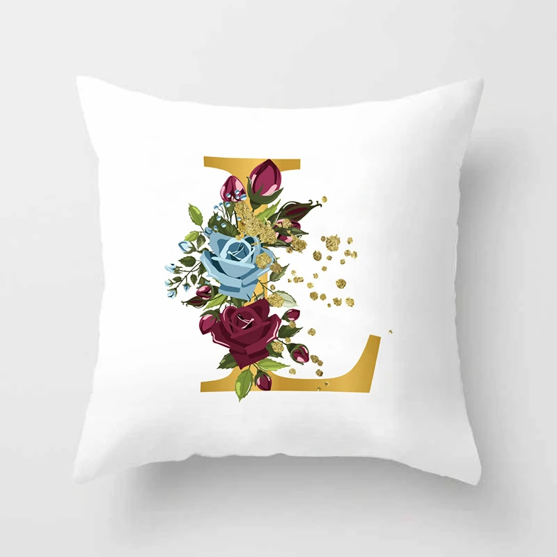 Rose Flower English Letter Alphabet Cushion Cover Polyester Throw Pillowcase 45*45 Sofa Home Decorative Pillow Covers 40876
Rose Flower English Letter Alphabet Cushion Cover Polyester Throw Pillowcase 45*45 Sofa Home Decorative Pillow Covers 40876