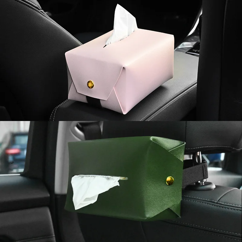 PU Leather Pumping Paper Storage Box Vehicular Tissue Holder Car Sun Visor Seat Back Tissue Box Napkin Paper Box 1 Pc
PU Leather Pumping Paper Storage Box Vehicular Tissue Holder Car Sun Visor Seat Back Tissue Box Napkin Paper Box 1 Pc