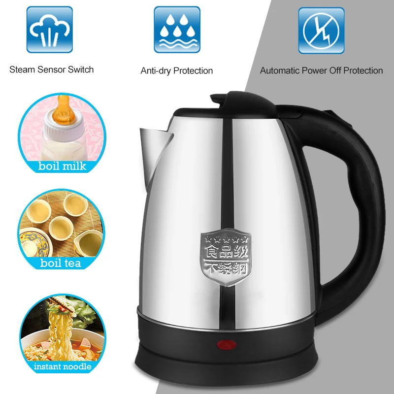 Water Kettle Electric Boiling Pot Electric Kettle 2L Stainless Steel Practical Portable Keep Warm Home Travel Boiler Appliances
Water Kettle Electric Boiling Pot Electric Kettle 2L Stainless Steel Practical Portable Keep Warm Home Travel Boiler Appliances