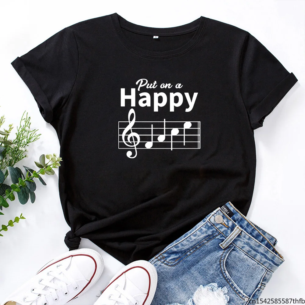 Happy Shirt Funny T Shirts Women Short Sleeve O-neck Tee Shirt Femme Casual Tshirt Women Tops Loose Camiseta Mujer
Happy Shirt Funny T Shirts Women Short Sleeve O-neck Tee Shirt Femme Casual Tshirt Women Tops Loose Camiseta Mujer
