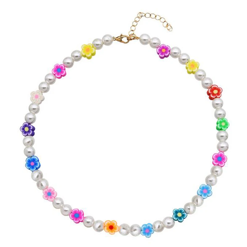 Boho Seed Pearl Choker Rainbow Flower Daisy Colorful Cute Hawaiian Beach Necklace for Teen Girls Women AM3071
Boho Seed Pearl Choker Rainbow Flower Daisy Colorful Cute Hawaiian Beach Necklace for Teen Girls Women AM3071