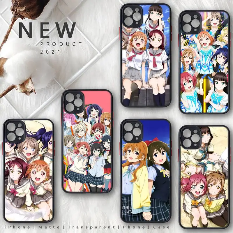 Love live school idol anime Phone Case matte transparent For iphone 7 8 11 12 plus mini x xs xr pro max cover
Love live school idol anime Phone Case matte transparent For iphone 7 8 11 12 plus mini x xs xr pro max cover