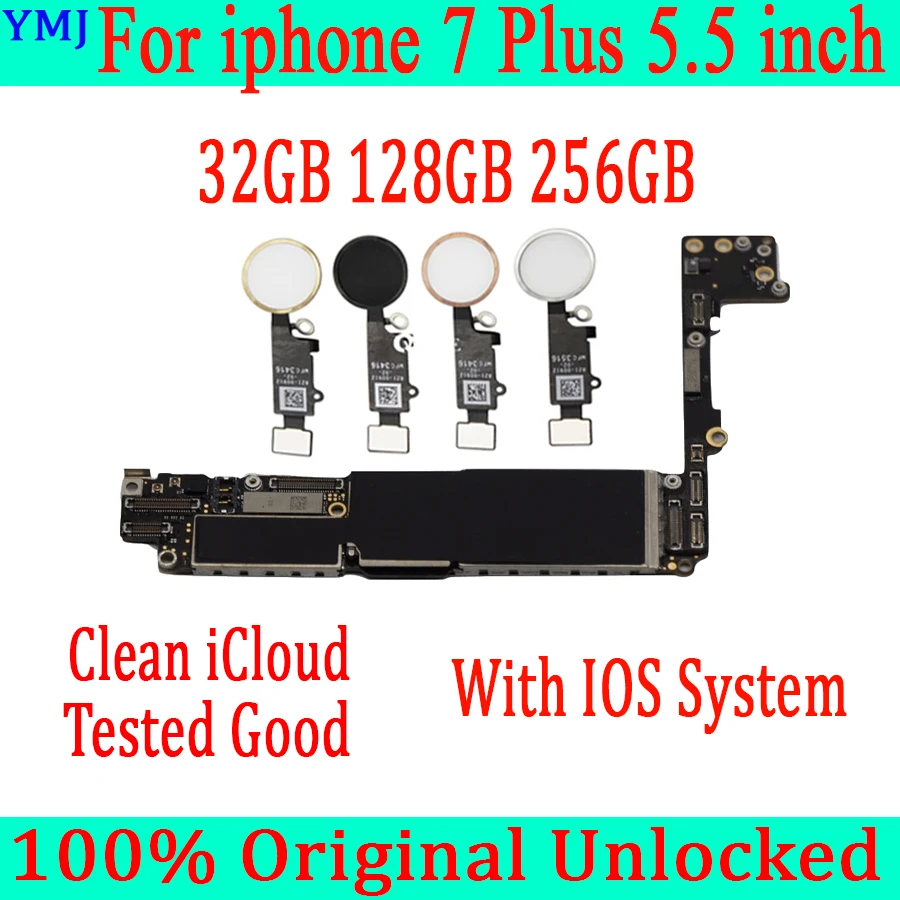 Factory unlocked for iphone 7 Plus motherboard with / without Touch ID no iCloud 100% original for iphone 7 Plus 7P motherboard
Factory unlocked for iphone 7 Plus motherboard with / without Touch ID no iCloud 100% original for iphone 7 Plus 7P motherboard