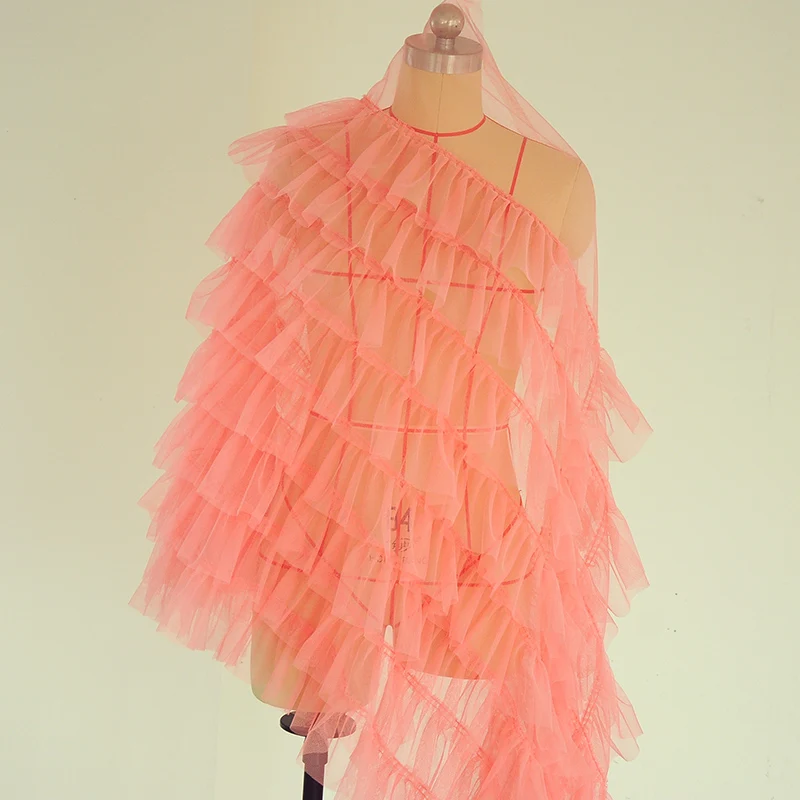2meters Pink Red Blue White 8-Layer Ruffled Tulle Lace Trim Soft Mesh Fabric For Woman Dress, Dolls, Costume Design DIY
2meters Pink Red Blue White 8-Layer Ruffled Tulle Lace Trim Soft Mesh Fabric For Woman Dress, Dolls, Costume Design DIY