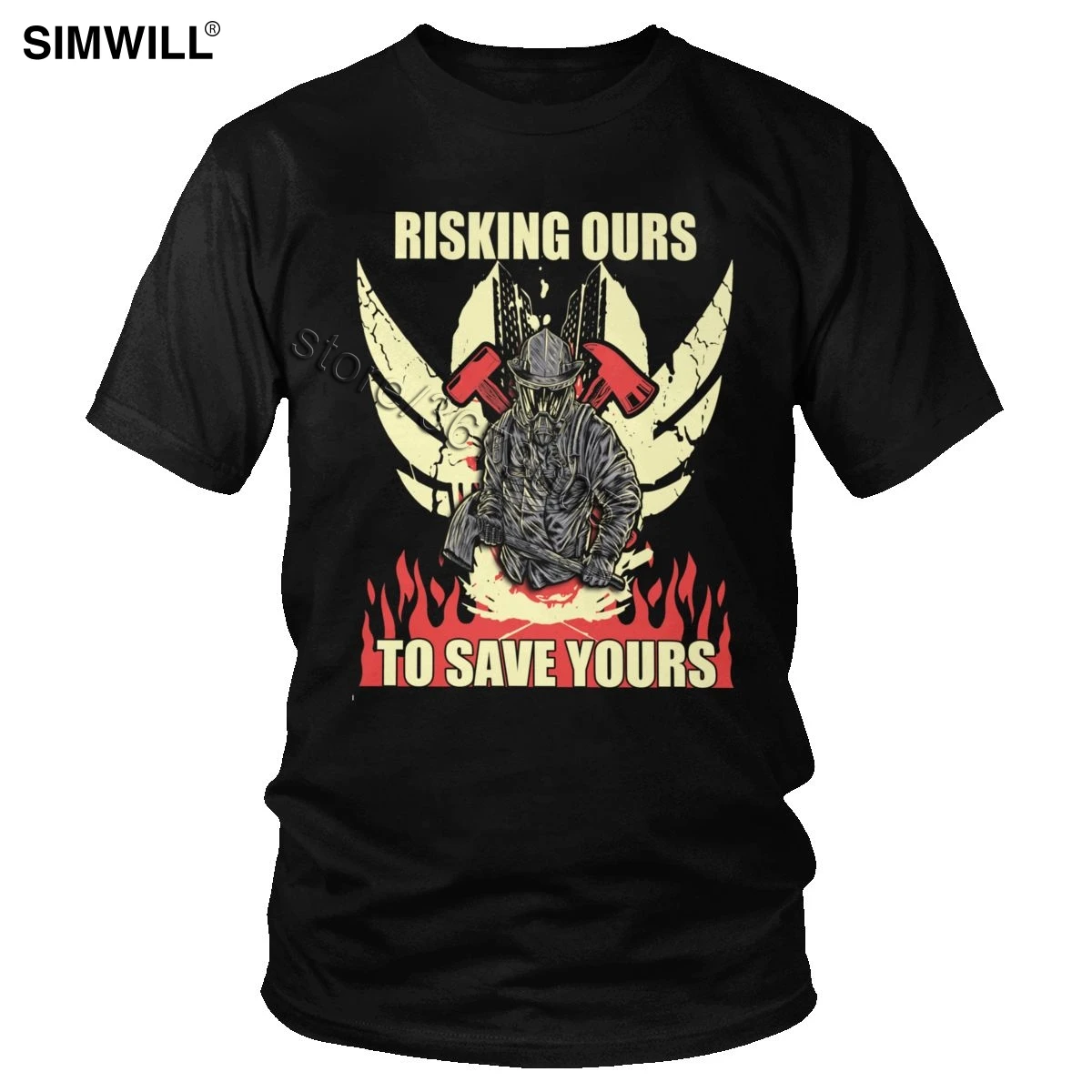 Vintage Firefighter Tee Short Sleeved Print Fireman Hero Risking Ours To Save Yours Tshirt Casual Big Size T Shirt Gift Apparel
Vintage Firefighter Tee Short Sleeved Print Fireman Hero Risking Ours To Save Yours Tshirt Casual Big Size T Shirt Gift Apparel