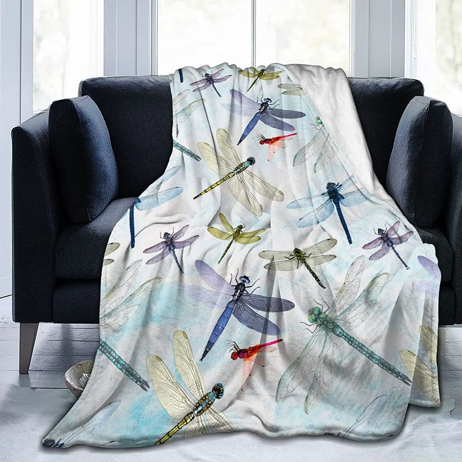 Dragonfly Flannel Fleece Blanket Plush Blanket Air Conditioning Blanket Throw Blanket Ultra-Soft Cozy Blankets for Bed Couch
Dragonfly Flannel Fleece Blanket Plush Blanket Air Conditioning Blanket Throw Blanket Ultra-Soft Cozy Blankets for Bed Couch