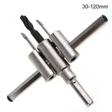 Alloy Adjustable Circle Hole Cutter Set with Wood Metal Hole Saw Drill Bit Tools for Woodworking 30mm-120mm 40mm-200mm