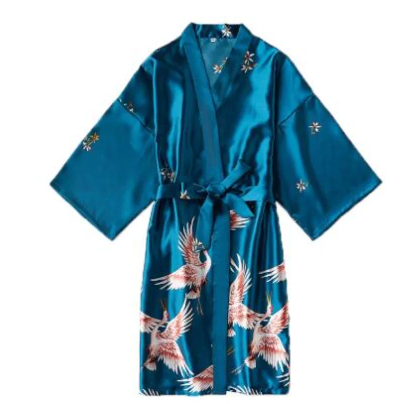 Fashion Satin Robe Female Bathrobe Sexy Silk Kimono Bride Dressing Gown SleepwearNight Grow forWomen Robes for Women Silk Robe
Fashion Satin Robe Female Bathrobe Sexy Silk Kimono Bride Dressing Gown SleepwearNight Grow forWomen Robes for Women Silk Robe
