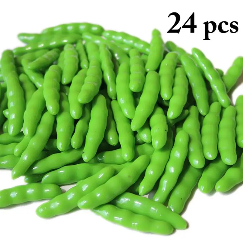 24 шт. искусственные овощи реалистичные зеленые бобы имитация овощей
