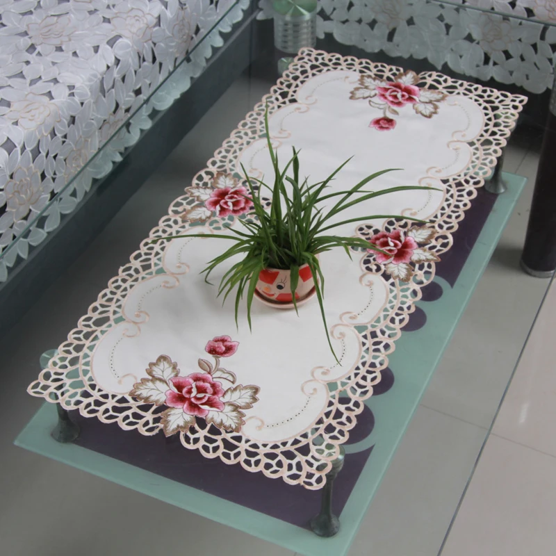 2021 New Country Style Floral Embroidered Lace Tablecloth Table Mat Wedding Birthday Party Table Cover Decor Oilproof 40*85cm
2021 New Country Style Floral Embroidered Lace Tablecloth Table Mat Wedding Birthday Party Table Cover Decor Oilproof 40*85cm