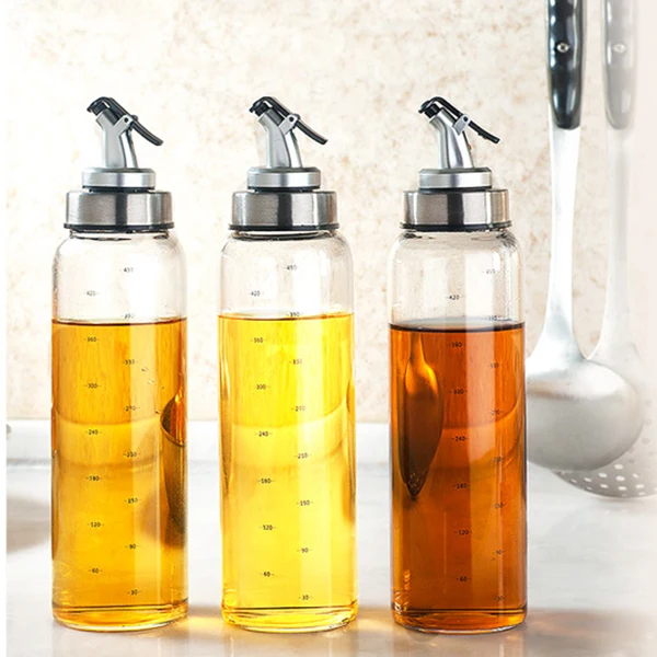 Olive Oil And Vinegar Dispenser With Drip-Free Spouts - Oil And Vinegar Bottle Dispenser With Degree Scale For Kitchen 500ML
Olive Oil And Vinegar Dispenser With Drip-Free Spouts - Oil And Vinegar Bottle Dispenser With Degree Scale For Kitchen 500ML