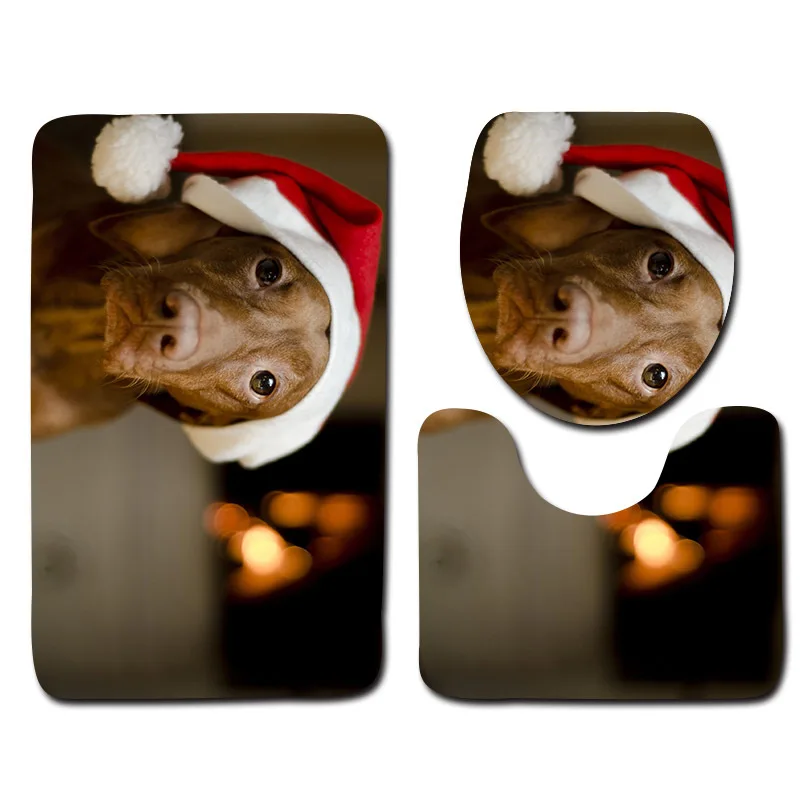 Lovely Dog Printed 3Pcs Toilet Bath Mats Set Absorbent Bathroom Carpets Set Non-slip Microfiber Floor Mats Shower Rugs Doormat
Lovely Dog Printed 3Pcs Toilet Bath Mats Set Absorbent Bathroom Carpets Set Non-slip Microfiber Floor Mats Shower Rugs Doormat