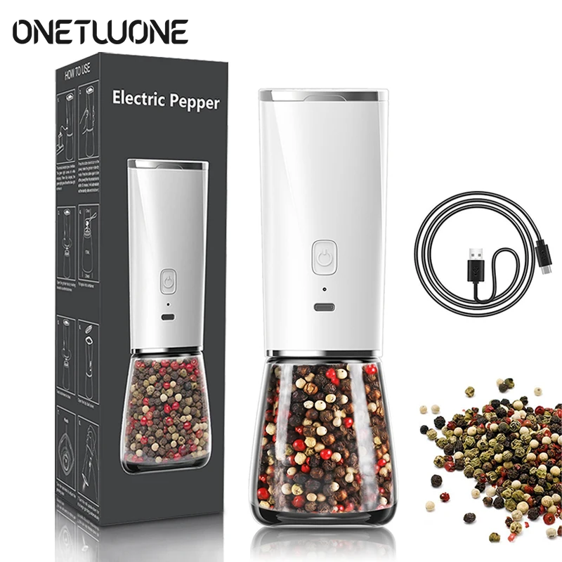 Electric Pepper Grinder,Spice Pepper Mill with Strong Adjustable Ceramic Grinder Kitchen Cooking Tools
Electric Pepper Grinder,Spice Pepper Mill with Strong Adjustable Ceramic Grinder Kitchen Cooking Tools