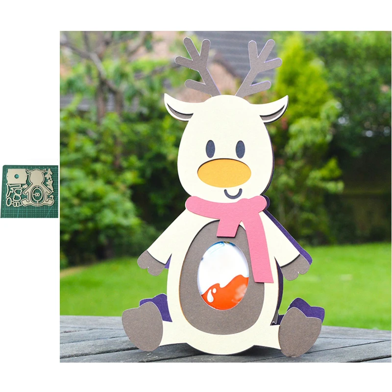 Christmas Deer Egg Holder Metal Cutting Dies Easter Box Decoration Scrapbooking Album Paper Card Craft Embossing Die Cuts 
Christmas Deer Egg Holder Metal Cutting Dies Easter Box Decoration Scrapbooking Album Paper Card Craft Embossing Die Cuts