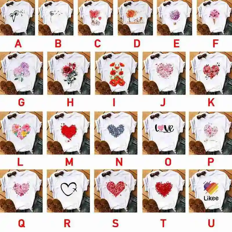 Women's T-shirt Floral Flower Fashion Lady T-shirts Top Harajuku Short Sleeve T Shirt Ladies Womens Graphic Female Tee T-Shirt 
Women's T-shirt Floral Flower Fashion Lady T-shirts Top Harajuku Short Sleeve T Shirt Ladies Womens Graphic Female Tee T-Shirt