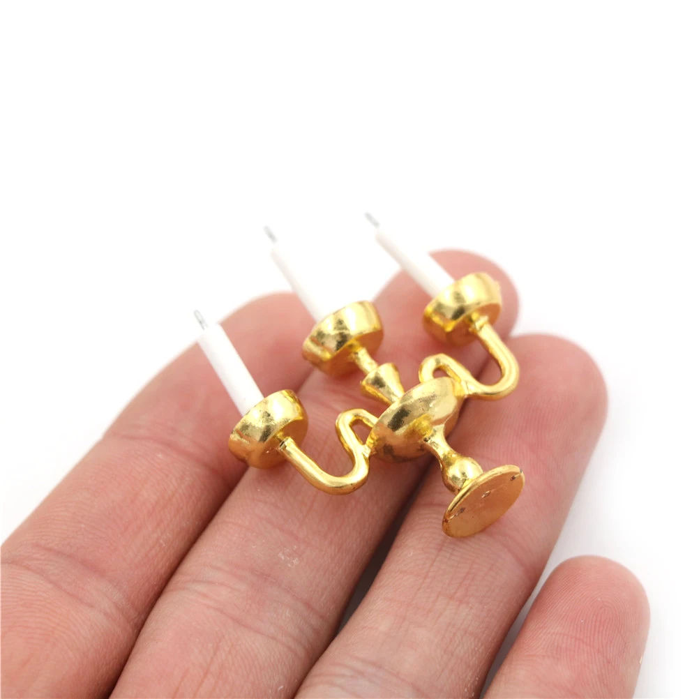 Cute Miniature 1/12 Scale Doll House Candlestick Dollhouse Miniature Furniture Decoration Accessories Pretend Play Toy 
Cute Miniature 1/12 Scale Doll House Candlestick Dollhouse Miniature Furniture Decoration Accessories Pretend Play Toy