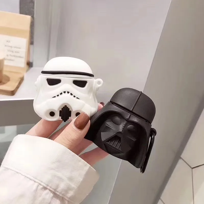 3D милый Прохладный Звездные войны Дарт Вейдер силиконовый беспроводной кейс для