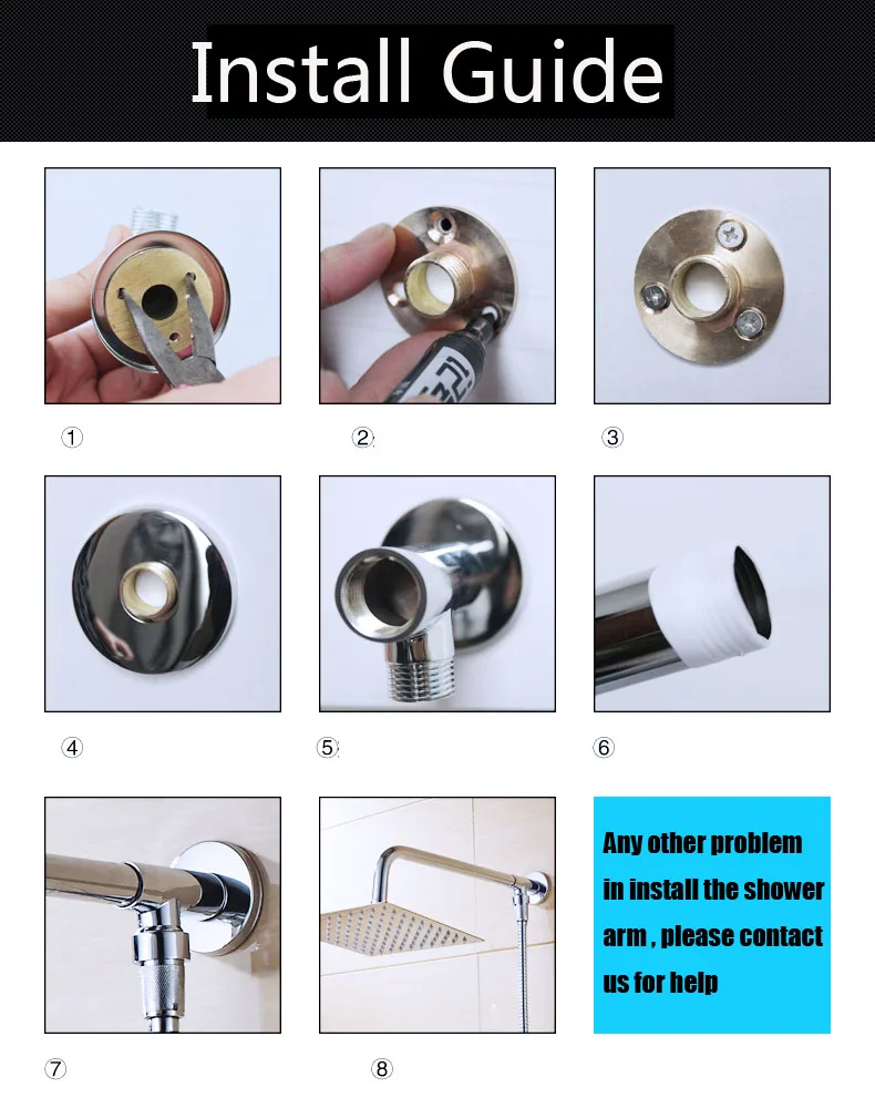 Newly Stainless Steel Gold/Black/Chrome Bathroom Top Shower Head 8"/10/12" Shower Sprayer With Shower Arm Shower Hose Wall Mount
Newly Stainless Steel Gold/Black/Chrome Bathroom Top Shower Head 8"/10/12" Shower Sprayer With Shower Arm Shower Hose Wall Mount