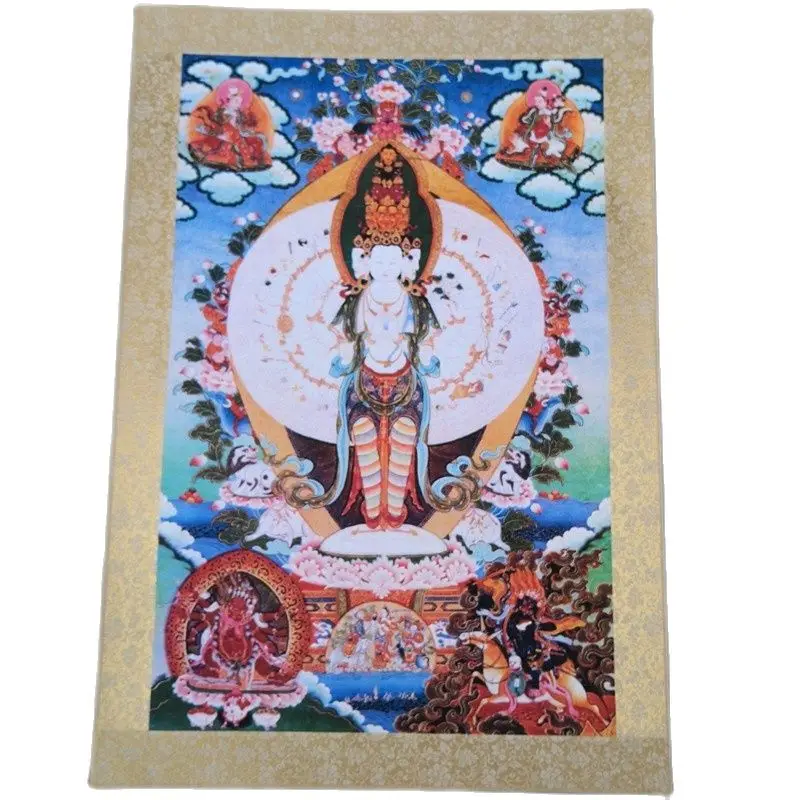 Китайская старая тибетская бумага Thangka, подвесная картина, фэншуй, тысяча ручек Гуаньинь
Китайская старая тибетская бумага Thangka, подвесная картина, фэншуй, тысяча ручек Гуаньинь