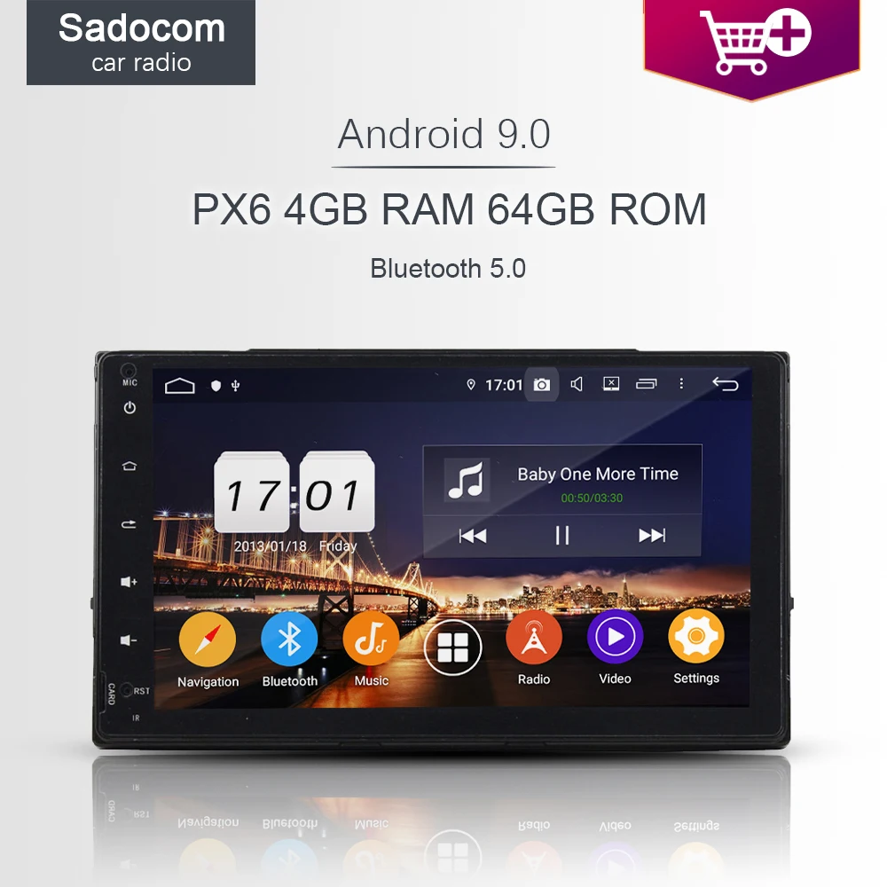 PX6 9 "DSP 2 din Android 10 0 4 Гб + 64 ГБ 8 ядерный автомобильный мультимедийный плеер RDS радио