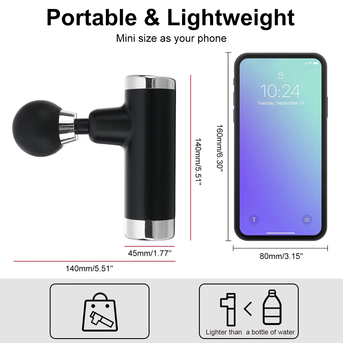 Mini Massage Gun USB Charge Portable Deep Muscle Body Massager Therapy Slimming Shaping Pain Relief Relaxation Facial Masage
Mini Massage Gun USB Charge Portable Deep Muscle Body Massager Therapy Slimming Shaping Pain Relief Relaxation Facial Masage