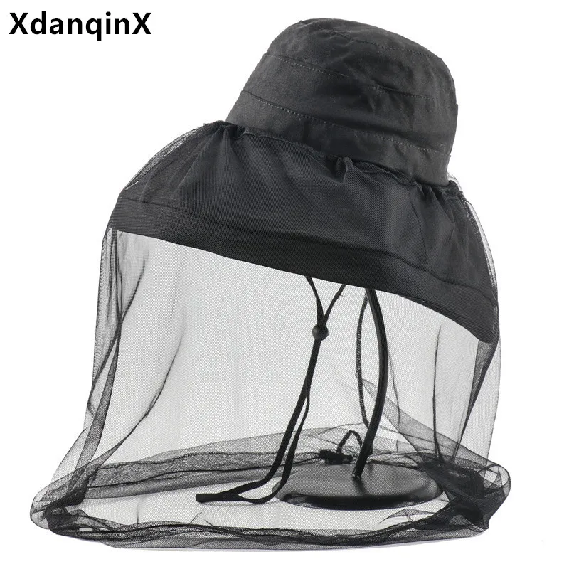 XdanqinX Novelty Summer Women's Bucket Hat Net Yarn Anti-mosquito Oversized Sun Visor Sunscreen Beach Hats Removable Fishing Cap
XdanqinX Novelty Summer Women's Bucket Hat Net Yarn Anti-mosquito Oversized Sun Visor Sunscreen Beach Hats Removable Fishing Cap
